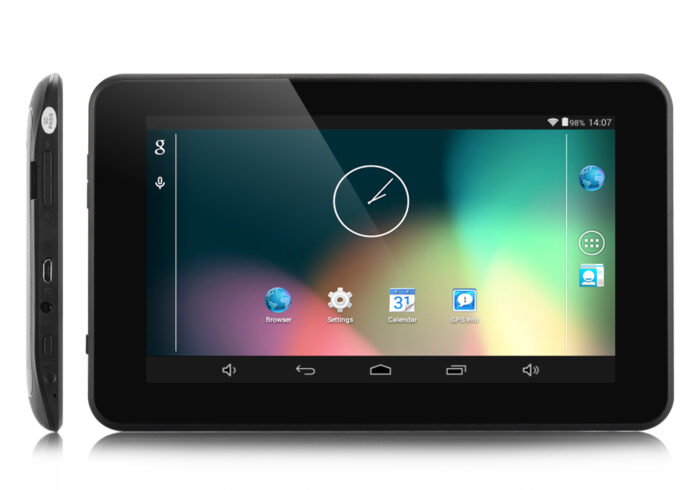 Black 7 Inch Android 4.4 GPS Navigation - 1