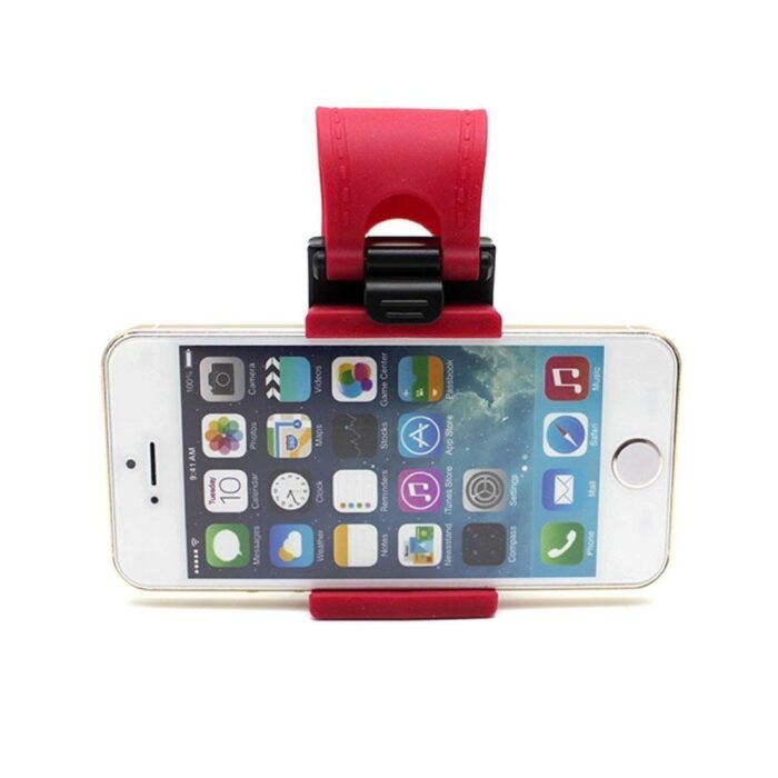 Red 4.8 Inch Car Steering Wheel Mobile Holder