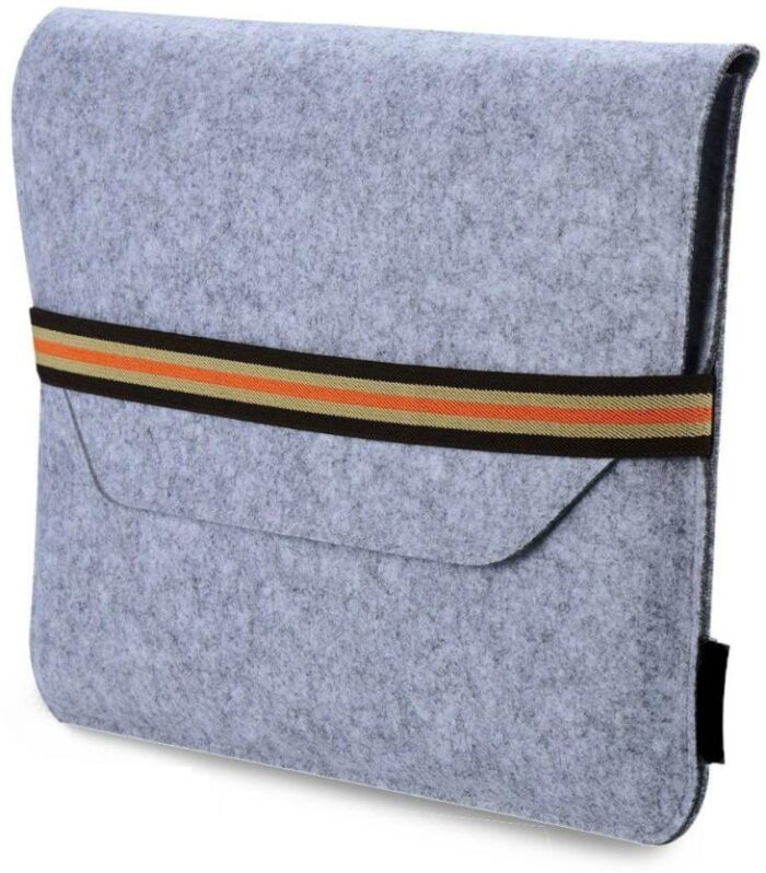 Light Grey 13.3 inch Protective Felt Laptop Sleeve