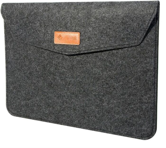 Slate Grey Premium 13.3-Inch Felt Laptop Sleeve