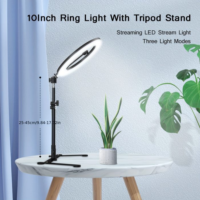 10 inch Ring Light with Tripod Stand