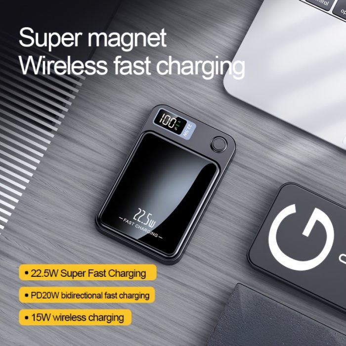 10000 Mah Magnetic Absorption Wireless Power Bank Zahuu