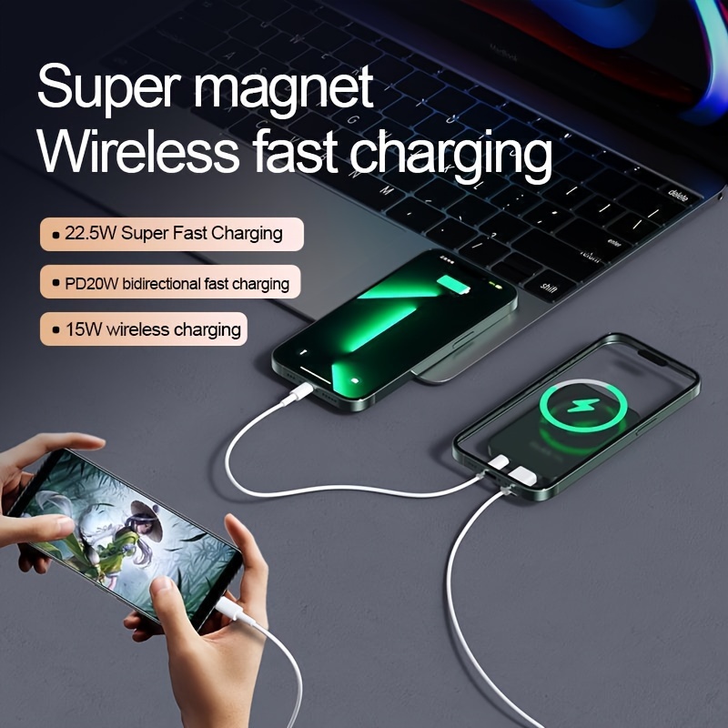 10000 Mah Magnetic Absorption Wireless Power Bank Zahuu 6