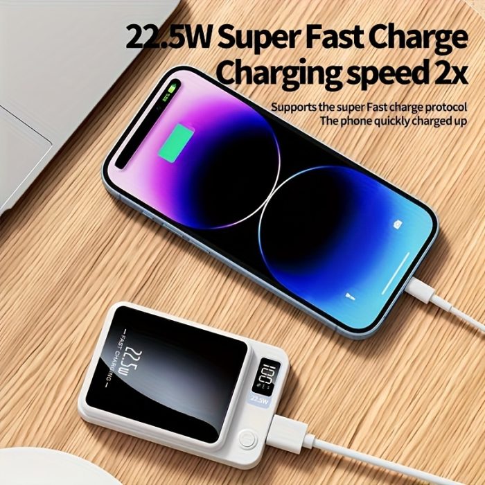 10000 Mah Magnetic Absorption Wireless Power Bank Zahuu