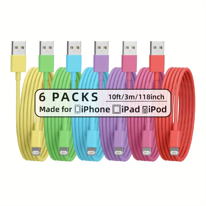 10ft/3m/118inch Super Long Charger Cable For iPhone