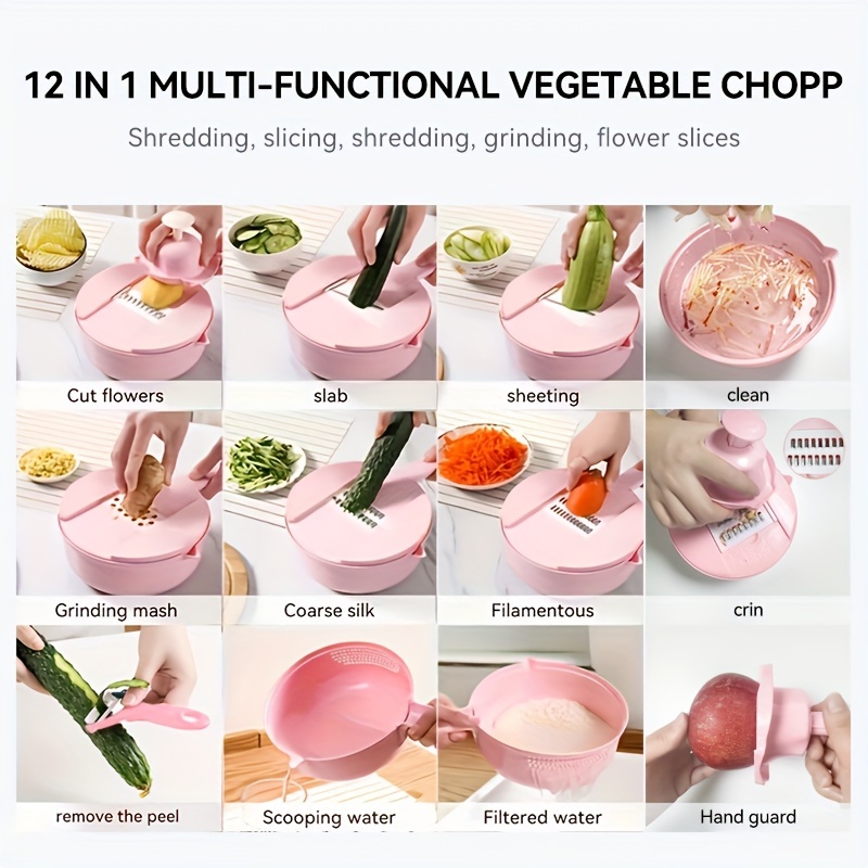 12 In 1 Multi-Functional Vegetable Chopper Zahuu.com 2