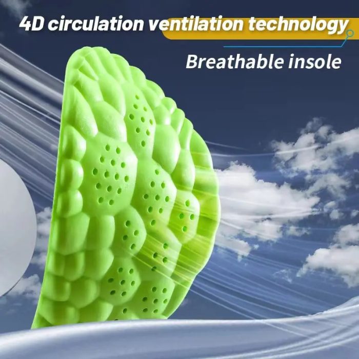 4D Sport Super Soft Breathable Insole Zahuu.com