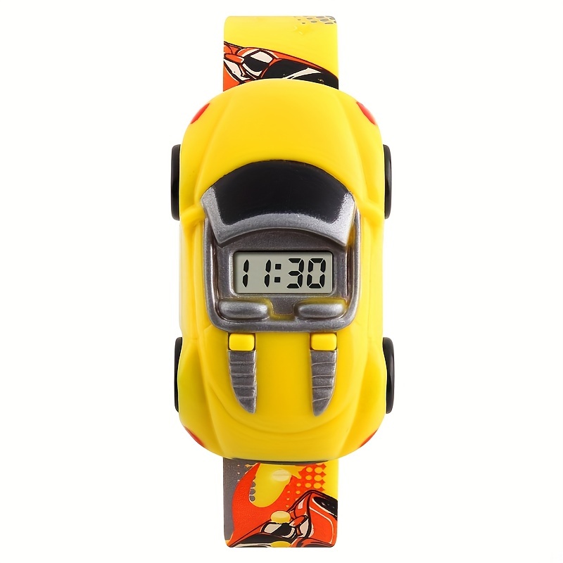 Cartoon Small Car Shape Children Digital Display Electronic Watch Zahuu.com 2