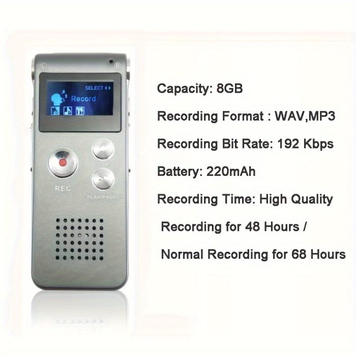 Digital Audio Voice Recorder MP3 Player zahuu.com