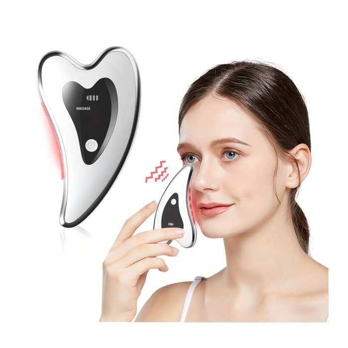 Electric Facial Gua Sha Board Face Massager Heating Plate Zahuu.com