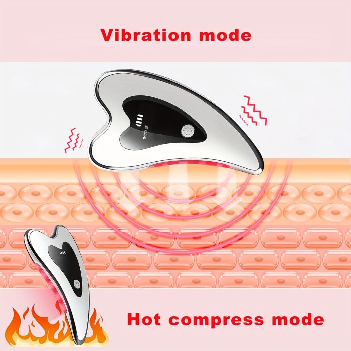 Electric Facial Gua Sha Board Face Massager Heating Plate Zahuu.com