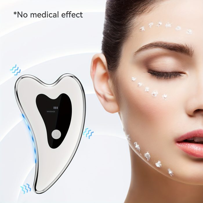 Electric Facial Gua Sha Board Face Massager Heating Plate Zahuu.com