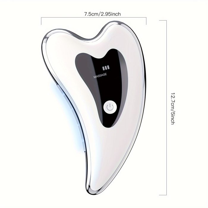 Electric Facial Gua Sha Board Face Massager Heating Plate Zahuu.com