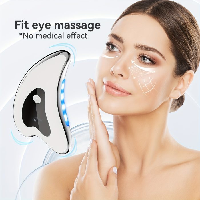 Electric Facial Gua Sha Board Face Massager Heating Plate Zahuu.com