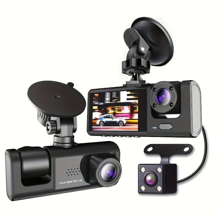 FHD 1080P 3 Channels Car DVR Camera Zahuu.com