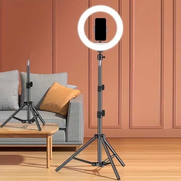 LED Circle Light With Flexible Tripod Stand Zahuu.com