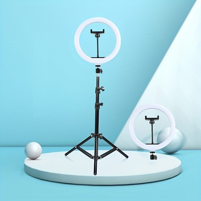 LED Circle Light With Flexible Tripod Stand Zahuu.com