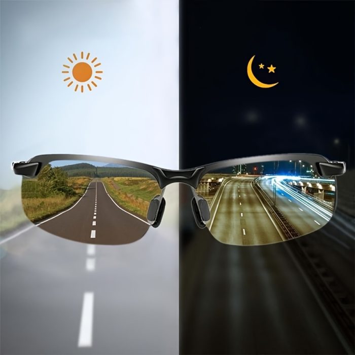 Trendy Polarized Photochromic Fashion Glasses, For Men Women Outdoor Sports Party Vacation Travel Driving Fishing Cycling Supplies Photo Props Style: Business Frame Material: Zinc Alloy Lens Material: PC (polycarbonate) Lens Function: Decorate Applicable Scene: Ordinary Decorative Glasses Glasses Included Components: Eyewear Accessories Not Included Sport Type: Climbing