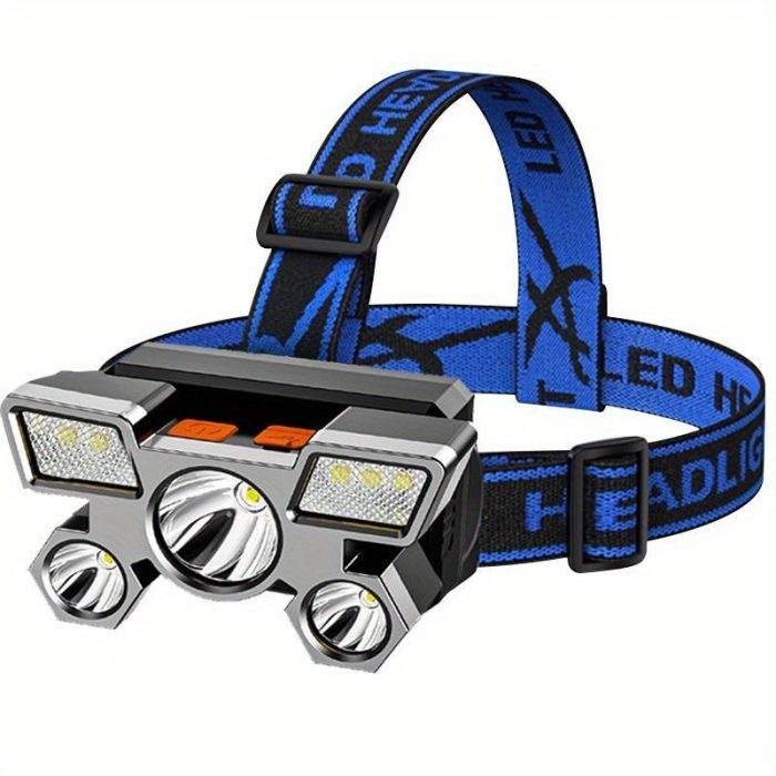 Portable Rechargable 5 LED Headlamp Zahuu.com