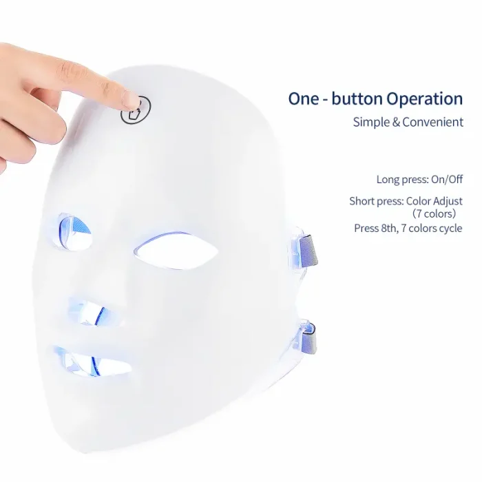 Portable 7 Color Light Facial Mask Touch Screen Skin Care Device zahuu.com