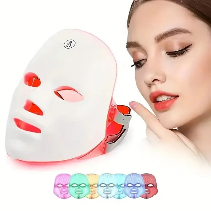 Portable 7 Color Light Facial Mask Touch Screen Skin Care Device zahuu.com