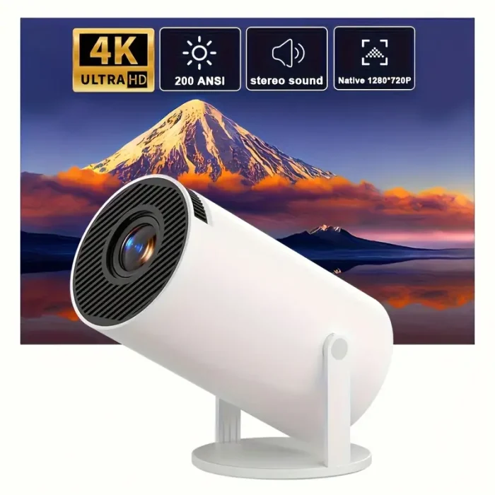 Portable Mini Projector, 180° Rotatable Outdoor Projector zahuu.com