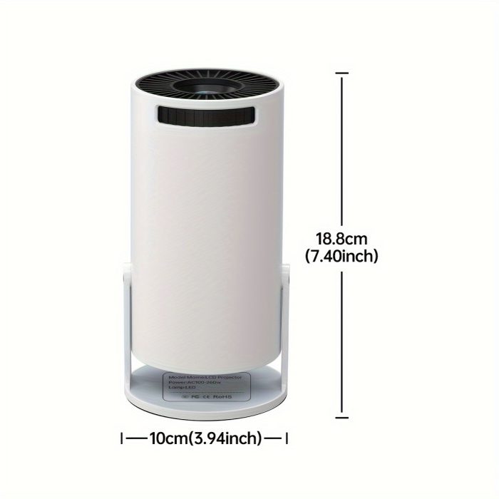 Portable Mini Projector, 180° Rotatable Outdoor Projector zahuu.com