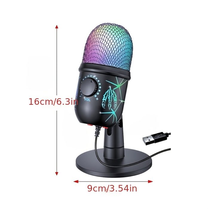 RGB Condenser Microphone with Noise Reduction Zahuu.com