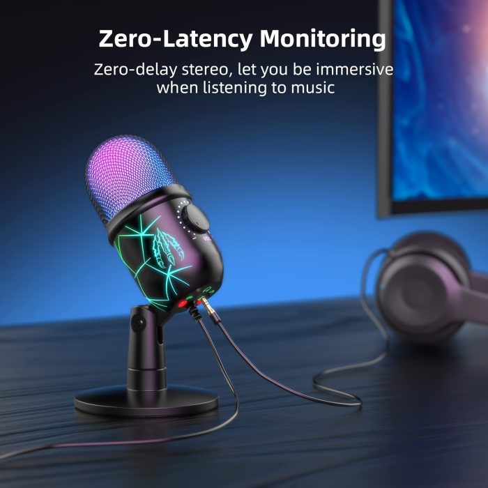 RGB Condenser Microphone with Noise Reduction Zahuu.com