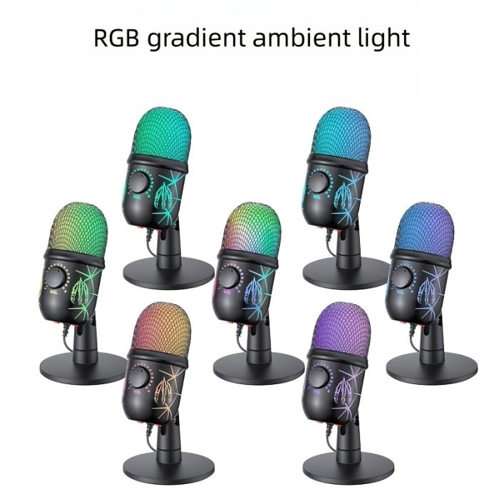 RGB Condenser Microphone with Noise Reduction Zahuu.com