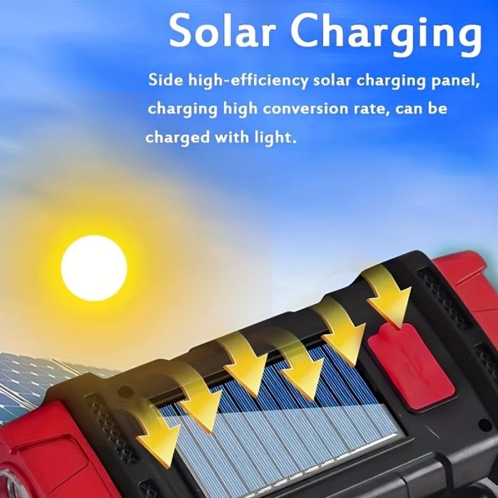 Solar Charging Double Side Torch Zahuu.com