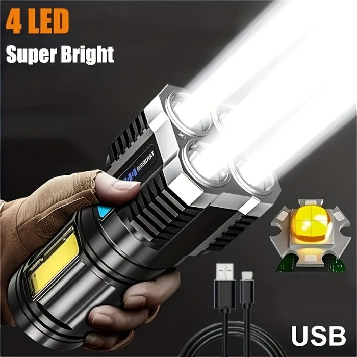 USB Rechargeable LED Torch Zahuu.com