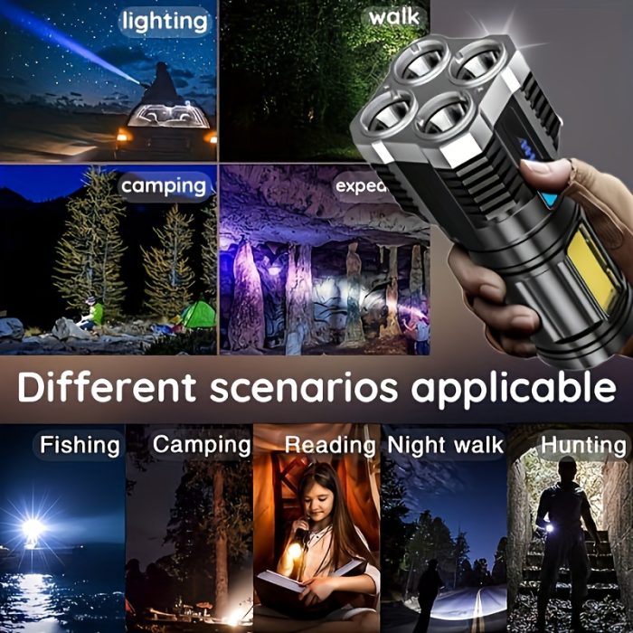 USB Rechargeable LED Torch Zahuu.com