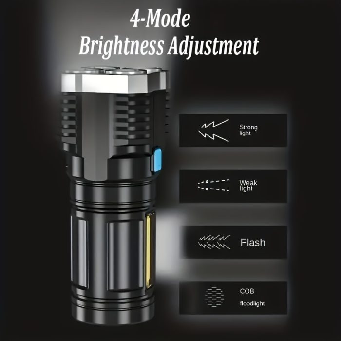 USB Rechargeable LED Torch Zahuu.com