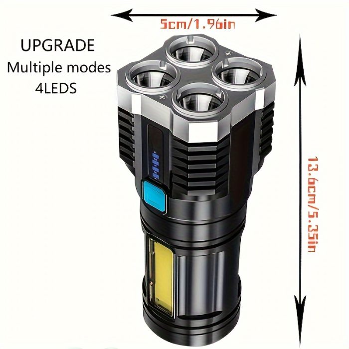 USB Rechargeable LED Torch Zahuu.com