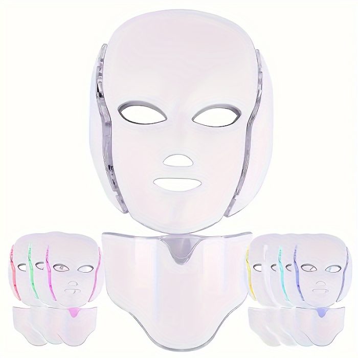 7 Color LED Light Therapy Facial Mask Zahuu.com